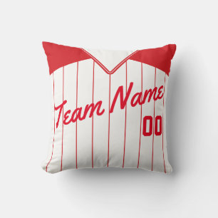 Baseball Jersey benutzerdefinierbarer Vorlagenpilz Kissen