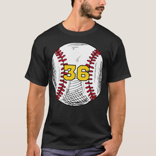 Baseball Jersey Favorite Lucky Number Baseball App T-Shirt (Vorderseite)