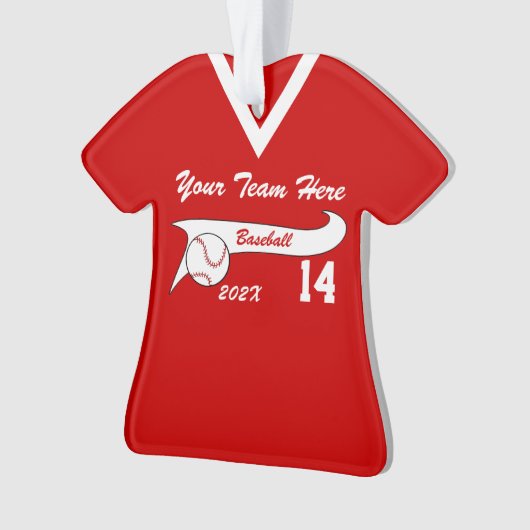 Baseball Jersey mit Farbänderung Ornament (Vorderseite)