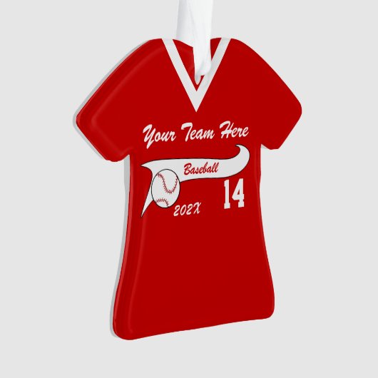 Baseball Jersey mit Farbänderung Ornament (Vorderseite)