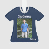 Baseball Jersey mit Foto Ornament (Rückseite)