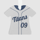 Baseball Jersey mit Foto Ornament (Vorderseite)