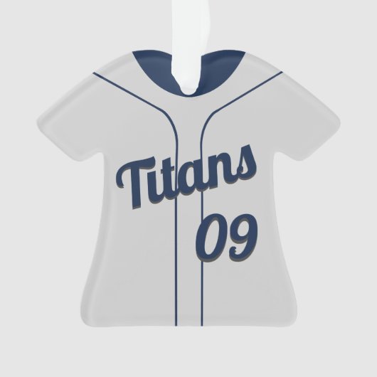 Baseball Jersey mit Foto Ornament (Vorderseite)