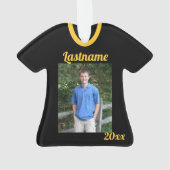Baseball Jersey mit Foto-Ornament Ornament (Rückseite)