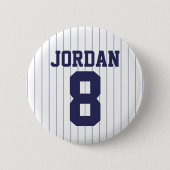 Baseball Jersey mit Individuelle Name und Nummer Button (Vorderseite)