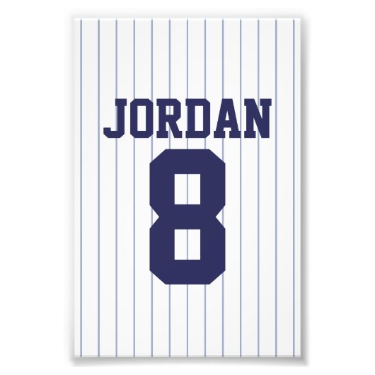 Baseball Jersey mit Individuelle Name und Nummer Fotodruck (Vorne)