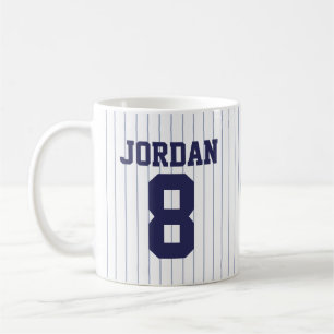Baseball Jersey mit Individuelle Name und Nummer Kaffeetasse