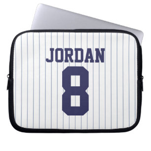 Baseball Jersey mit Individuelle Name und Nummer Laptopschutzhülle