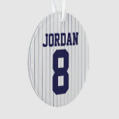 Baseball Jersey mit Individuelle Name und Nummer Ornament (Vorderseite)