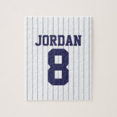 Baseball Jersey mit Individuelle Name und Nummer Puzzle (Vertikal)