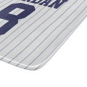 Baseball Jersey mit Individuelle Name und Nummer Schneidebrett (Ecke)
