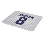 Baseball Jersey mit Individuelle Name und Nummer Schneidebrett (Ecke)