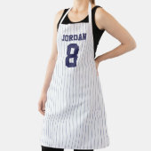 Baseball Jersey mit Individuelle Name und Nummer Schürze (InSitu)