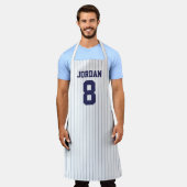 Baseball Jersey mit Individuelle Name und Nummer Schürze (Getragen)