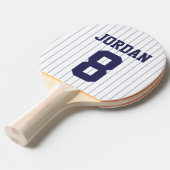 Baseball Jersey mit Individuelle Name und Nummer Tischtennis Schläger (Vorderseite)