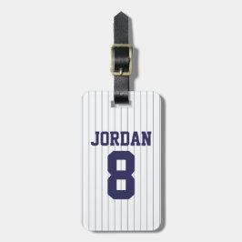 Baseball Jersey mit Zahlen Gepäckanhänger