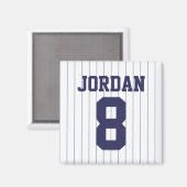 Baseball Jersey mit Zahlen Magnet (Vorderseite/Rückseite)