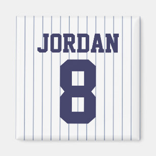 Baseball Jersey mit Zahlen Magnet