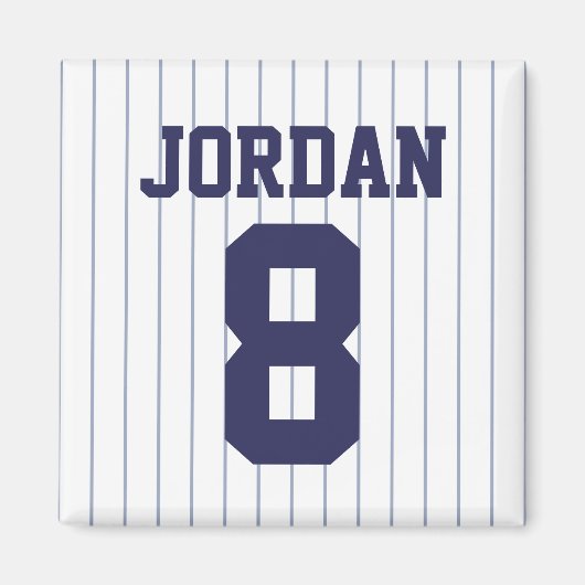 Baseball Jersey mit Zahlen Magnet (Vorne)