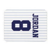 Baseball Jersey mit Zahlen Magnet (Horizontal)
