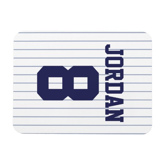 Baseball Jersey mit Zahlen Magnet (Horizontal)