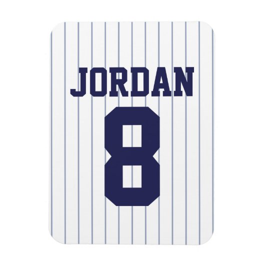 Baseball Jersey mit Zahlen Magnet (Vertikal)