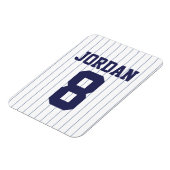 Baseball Jersey mit Zahlen Magnet (Linke Seite)
