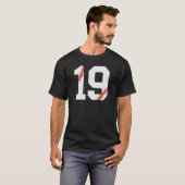 Baseball Jersey Number 19 T-Shirt (Vorne ganz)