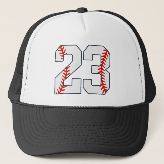 Baseball Jersey Number 23 Truckerkappe (Vorderseite)