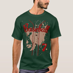 Baseball Jersey Number 7 Kids Baseball Uniform Dir T-Shirt