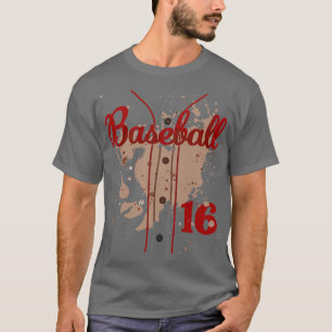 Baseball Jersey Nummer 16 Kids Baseball Uniform Di T-Shirt