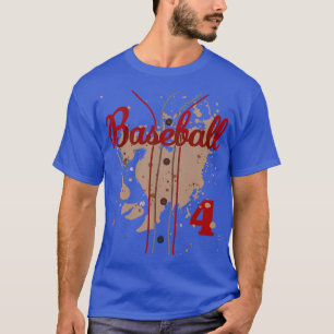 Baseball Jersey Nummer 4 Baseball Uniform Dirty Fu T-Shirt