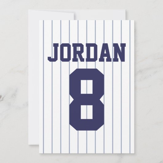 Baseball Jersey - Sport Theme Party Danke (Vorderseite)