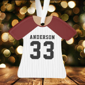 Baseball Jersey Sportteam Uniform Maroon Ornament