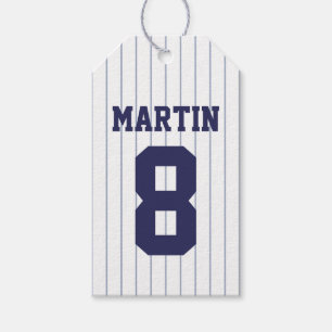 Baseball Jersey - Sportthema Geburtstagsparty Geschenkanhänger