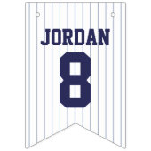 Baseball Jersey - Sportthema Geburtstagsparty Wimpelkette (Zweite Fahne)