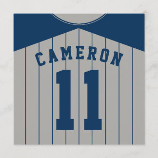 Baseball Jersey Themed Party lädt Template ein Einladung