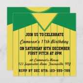 Baseball Jersey Themed Party lädt Template ein Einladung (Vorne/Hinten)