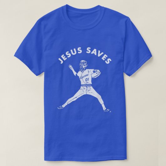 Baseball Jesus Rette T-Shirt (Design vorne)