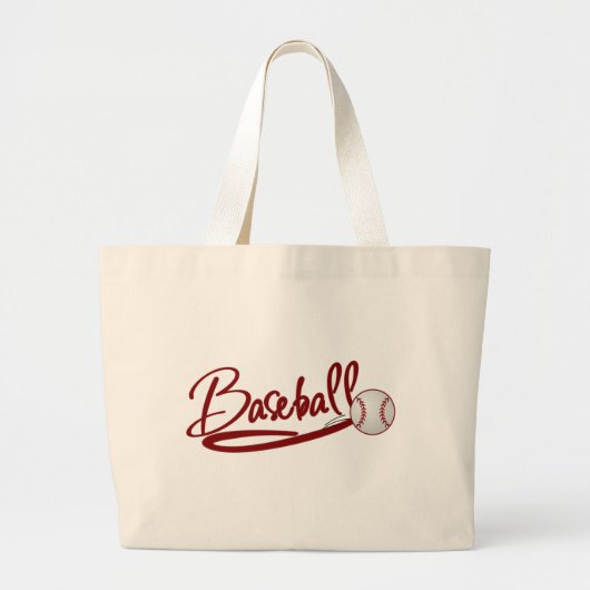 Baseball Jumbo Stoffbeutel (Vorne)