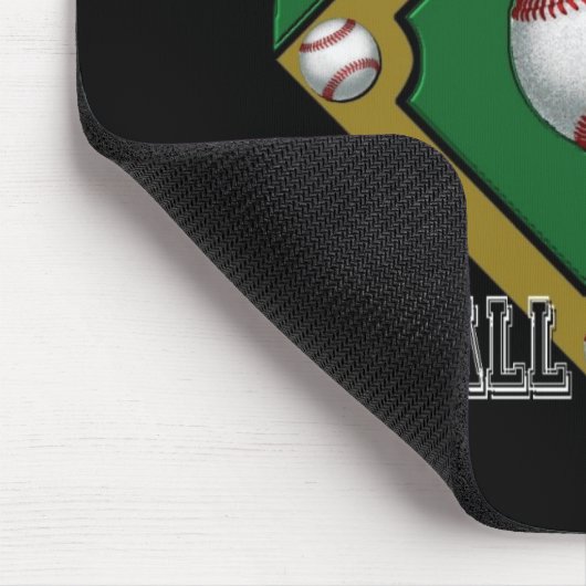 Baseball Junkie Whimsical Mousepad (Ecke)