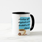 Baseball, Kaffee und Donuts in Colorado Tasse (VorderseiteRechts)