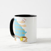 Baseball, Kaffee und Donuts in Georgia Tasse (Vorderseite Links)