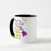 Baseball, Kaffee und Donuts in Hawaii Tasse (Vorderseite Links)
