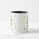 Baseball, Kaffee und Donuts in Indiana Tasse (Zentrum)