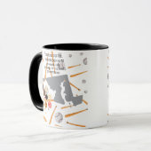 Baseball, Kaffee und Donuts in Maryland Tasse (Vorderseite Links)