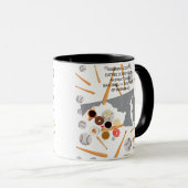 Baseball, Kaffee und Donuts in Maryland Tasse (VorderseiteRechts)