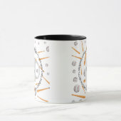Baseball, Kaffee und Donuts in Massachusetts Tasse (Zentrum)