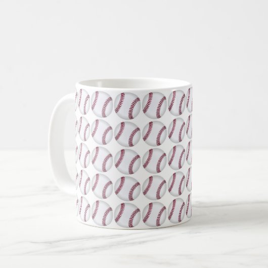Baseball Kaffeetasse (Vorderseite Links)