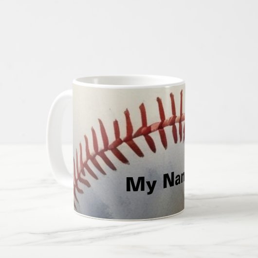 Baseball Kaffeetasse (Vorderseite Links)